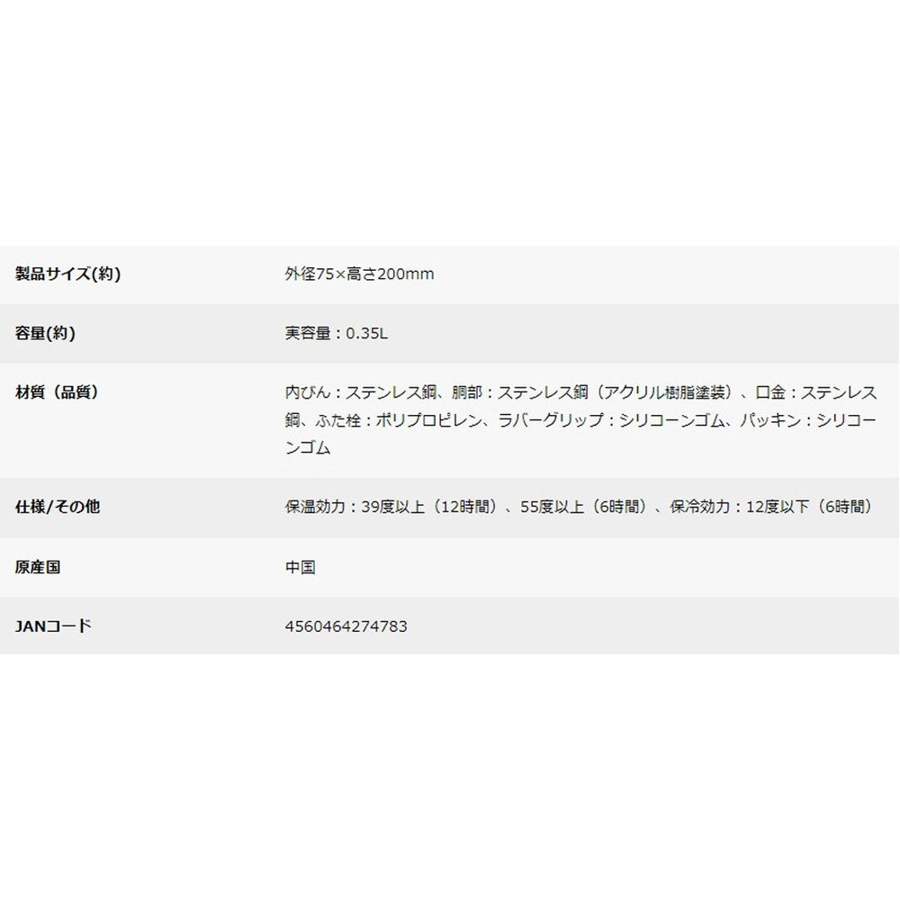 キャプテンスタッグ HDカラビナボトル350(オリーブドラブ)