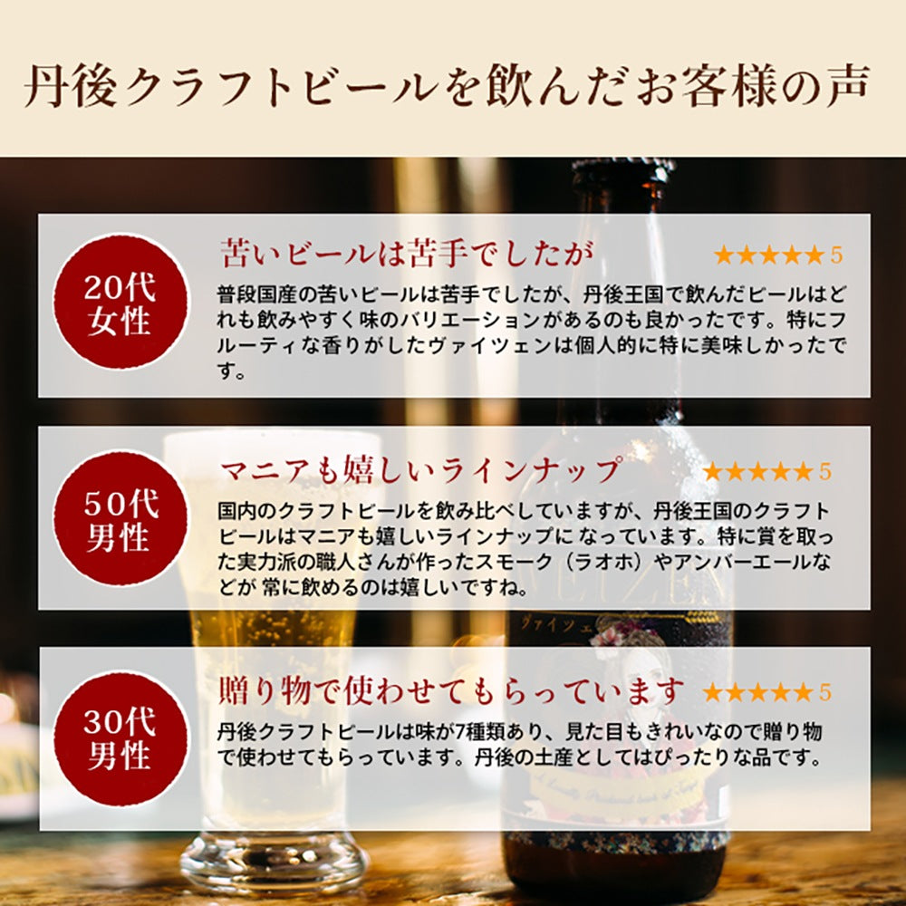 京都丹後クラフトビール コンペ受賞セット(330ml×3本)