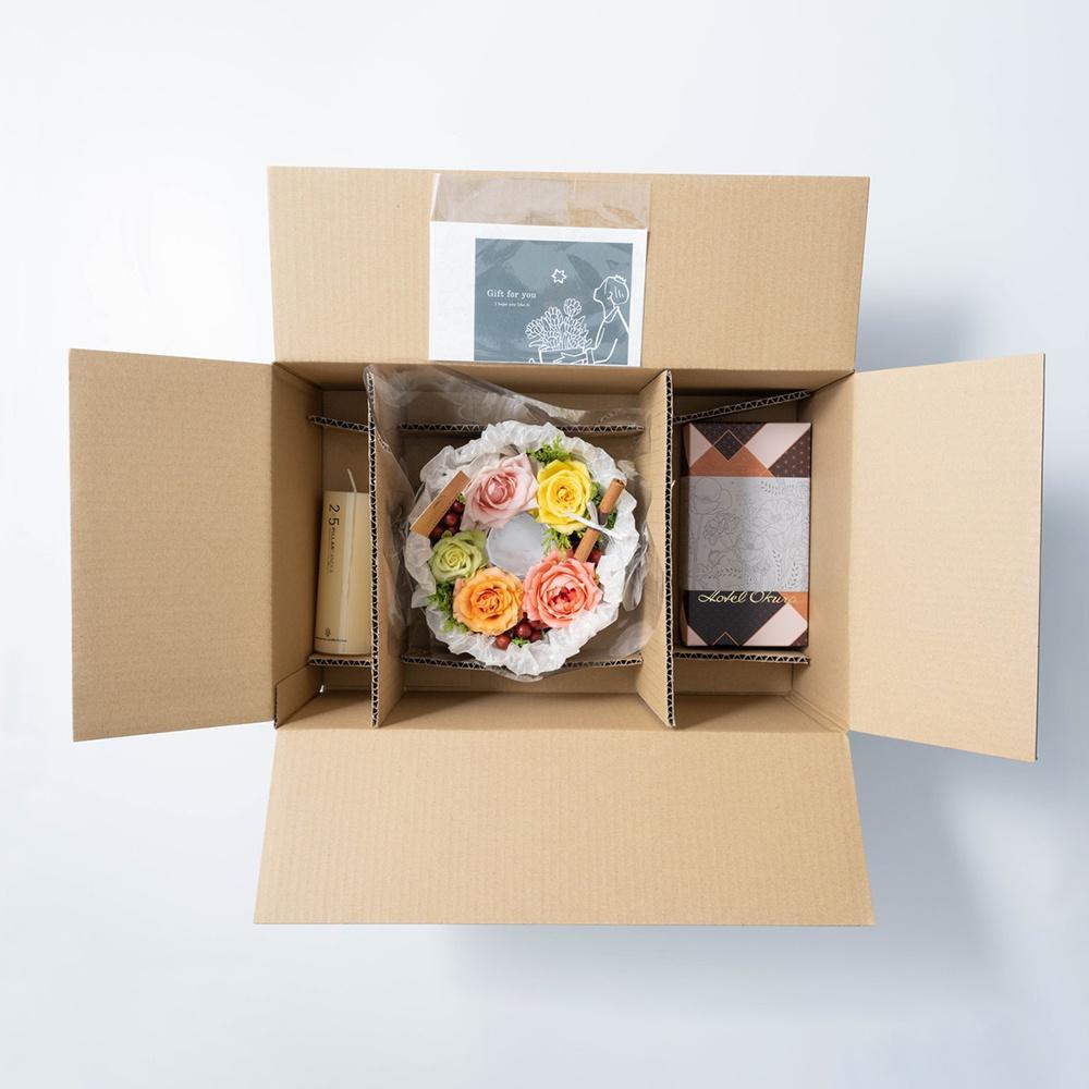 ホシファーム 『薔薇のケーキでお祝いギフト』カラフル&オークラ ショコラケーキ