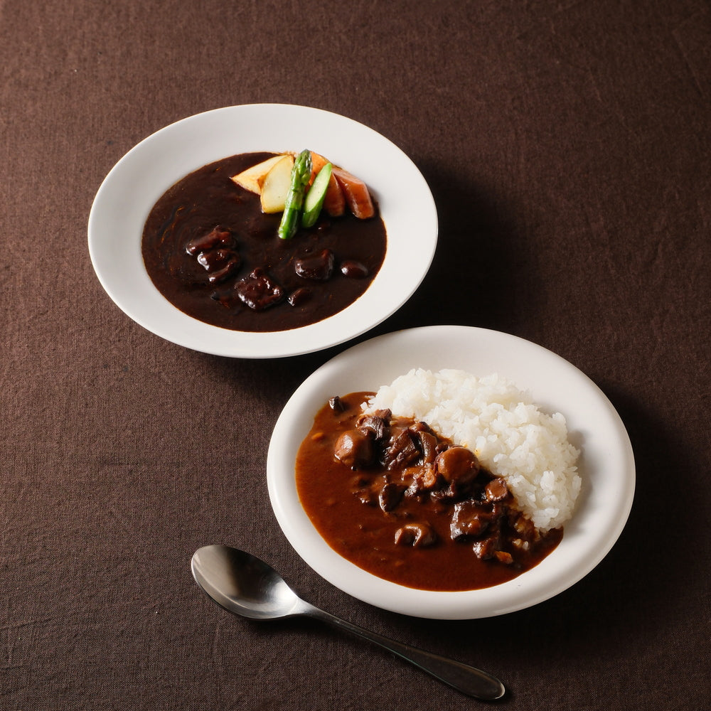 明治36年創業 「日比谷松本楼」 ハイカラカレー&ビーフシチュー6種食べ比べ