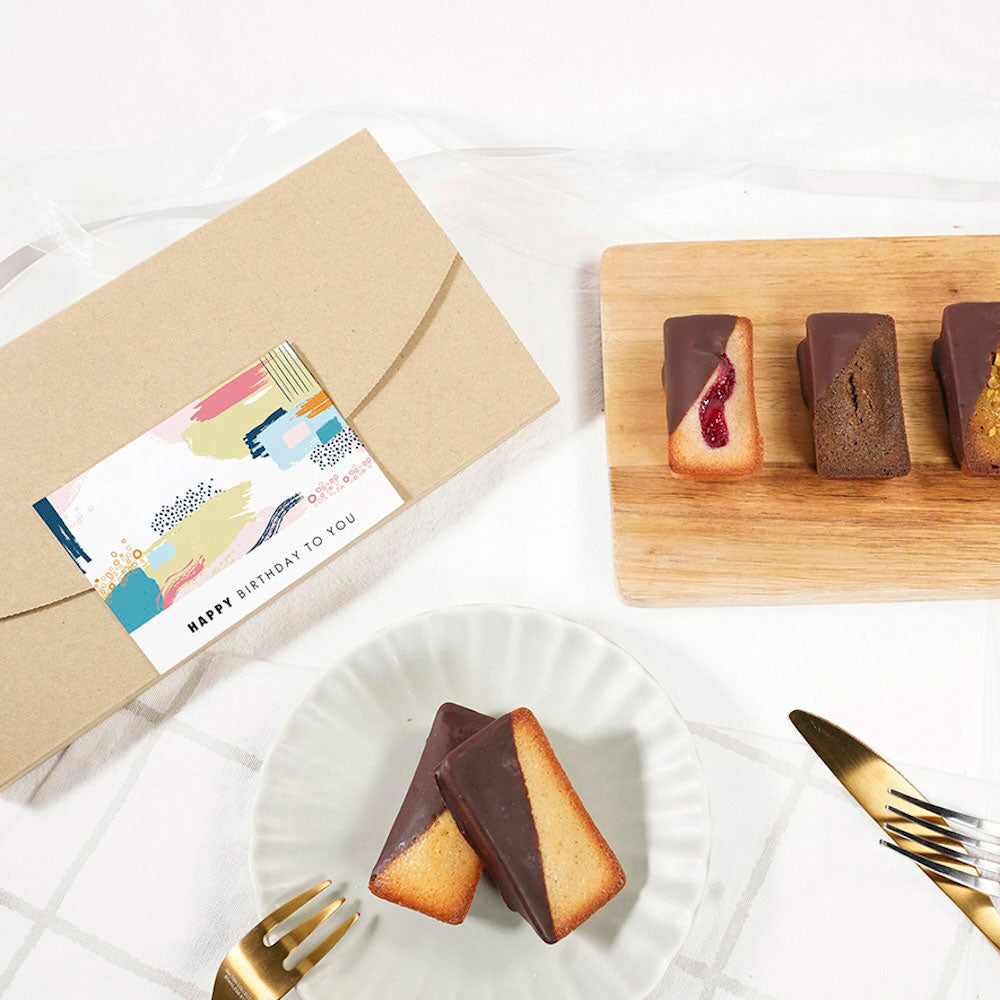 白金スイーツHAPPY BIRTHDAY Package/白金手作りショコラフィナンシェ(プレーン)5個