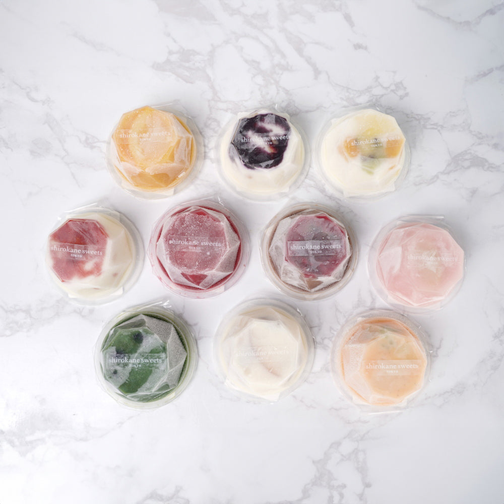 shirokane sweets TOKYOプレミアム手作りアイスクリーム フルーツバニラ 3個入り