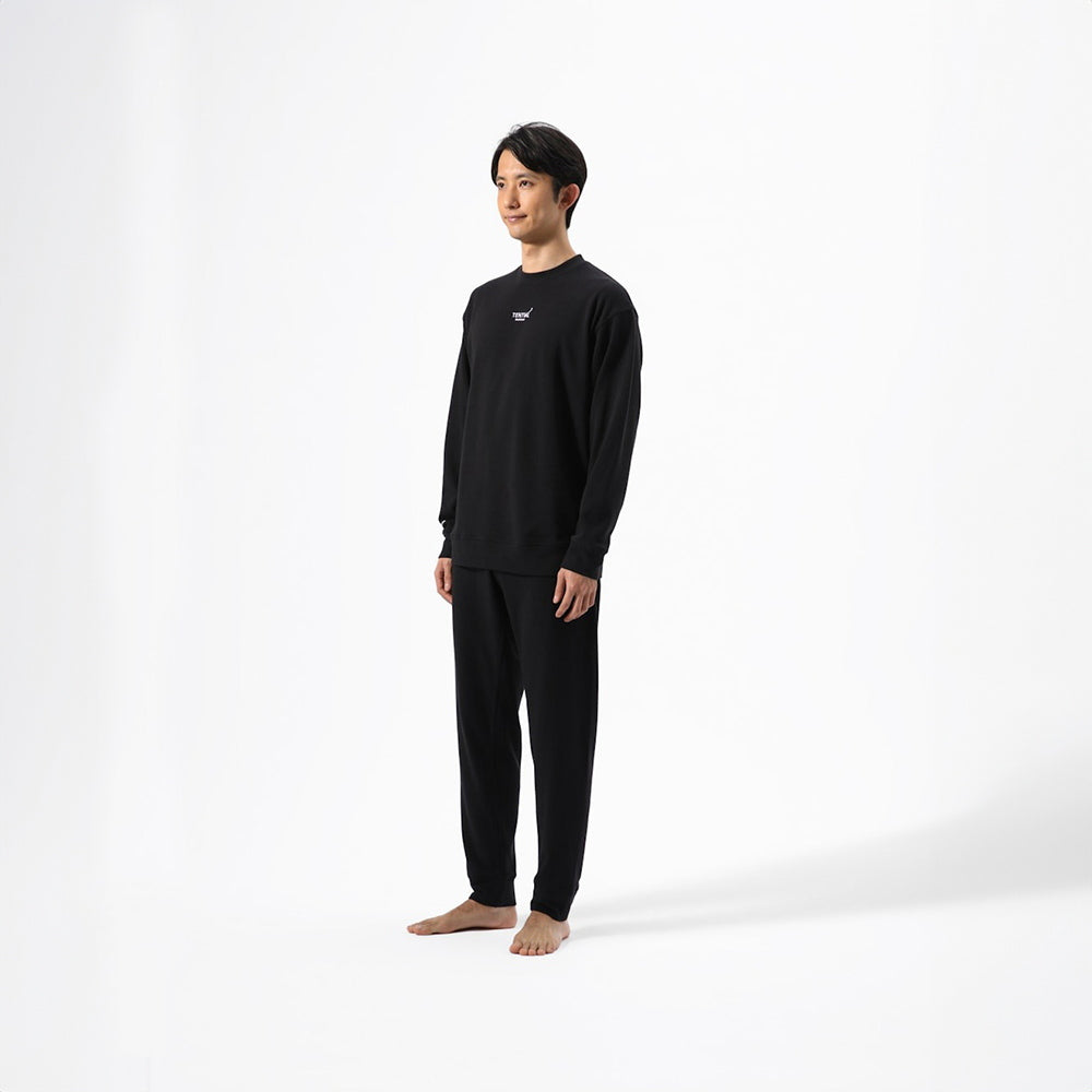 【一般医療機器】リカバリーウェアBAKUNE スウェット上下 ブラック(Unisex XL)