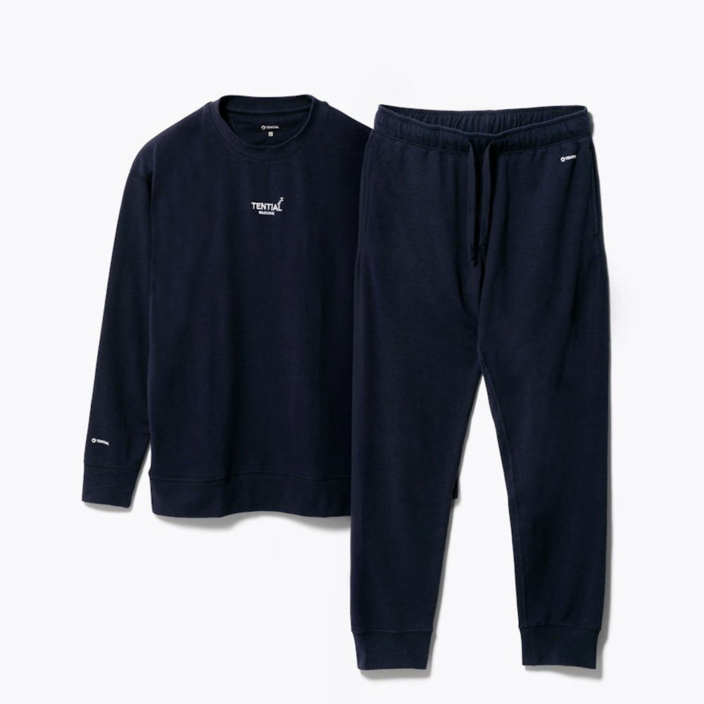 【一般医療機器】リカバリーウェアBAKUNE スウェット上下 ネイビー(Unisex XS)