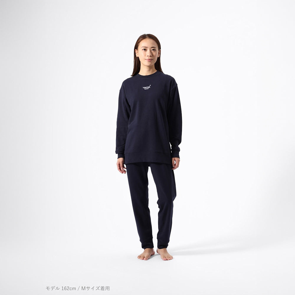 【一般医療機器】リカバリーウェアBAKUNE スウェット上下 ネイビー(Unisex XS)