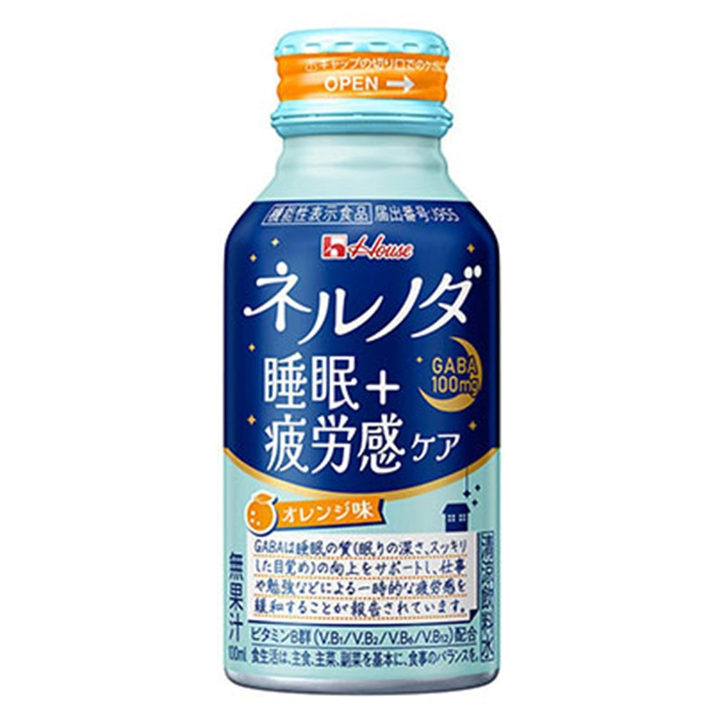 ハウスウェルネスフーズ ネルノダ 睡眠+疲労感ケア 100ml×30本×1ケース (30本)