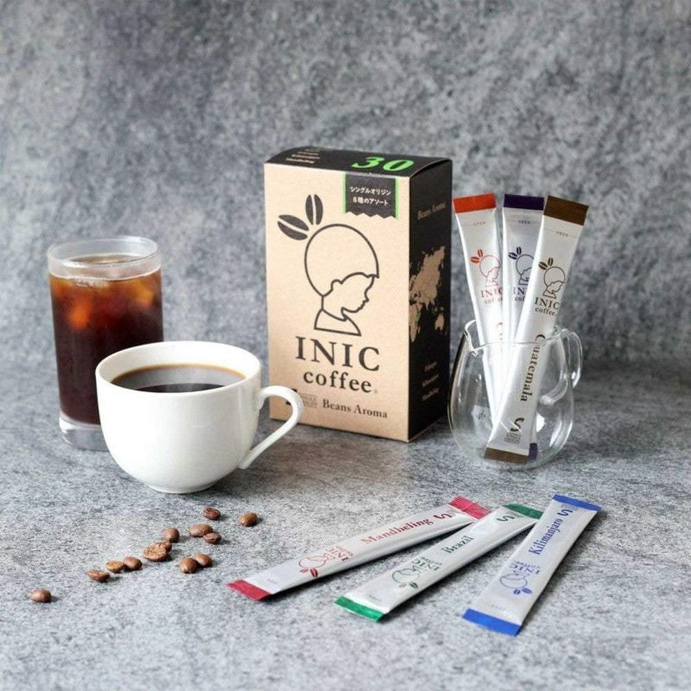 INIC coffee ドリップドコーヒーパウダー ビーンズアロマ アソート 30P