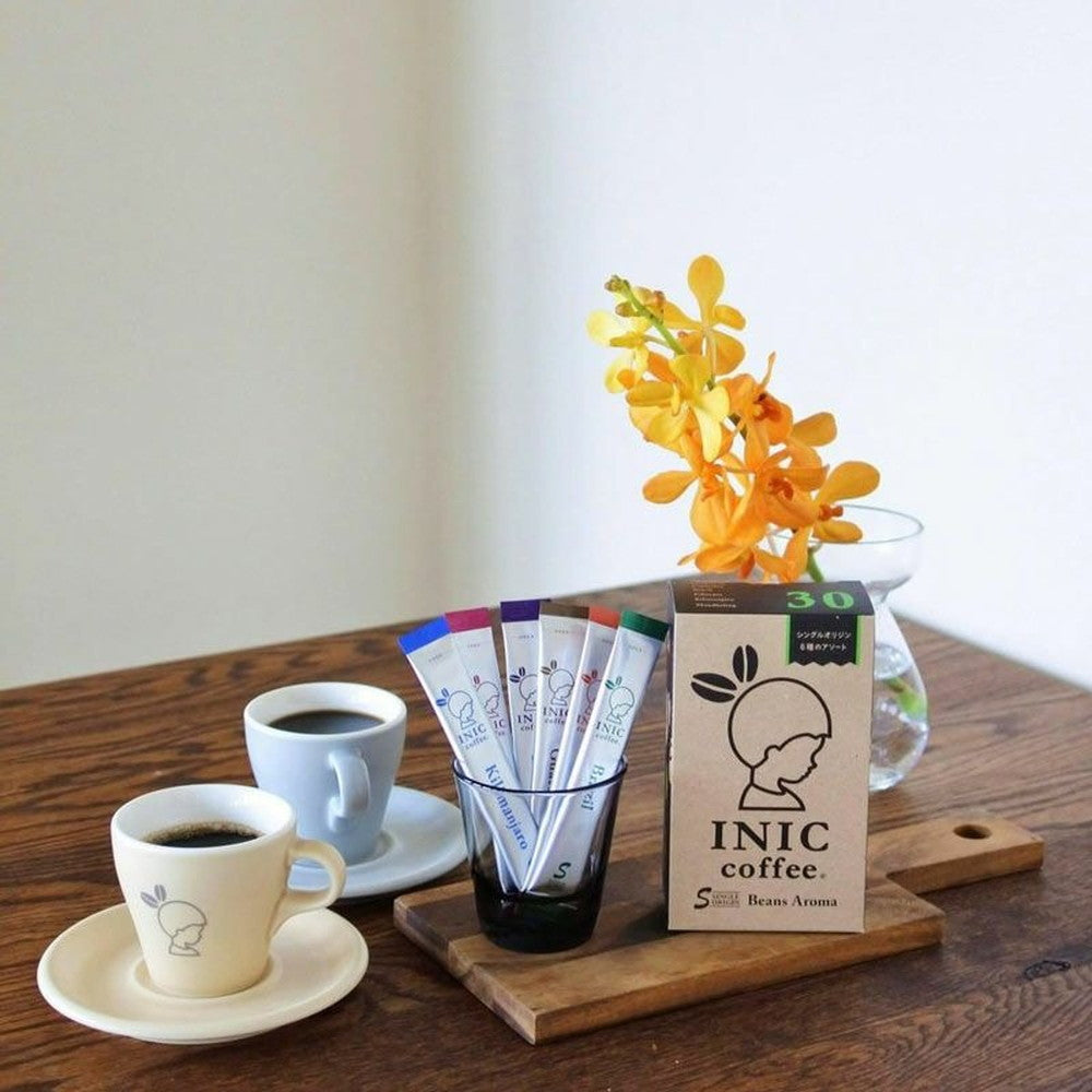 INIC coffee ドリップドコーヒーパウダー ビーンズアロマ アソート 30P