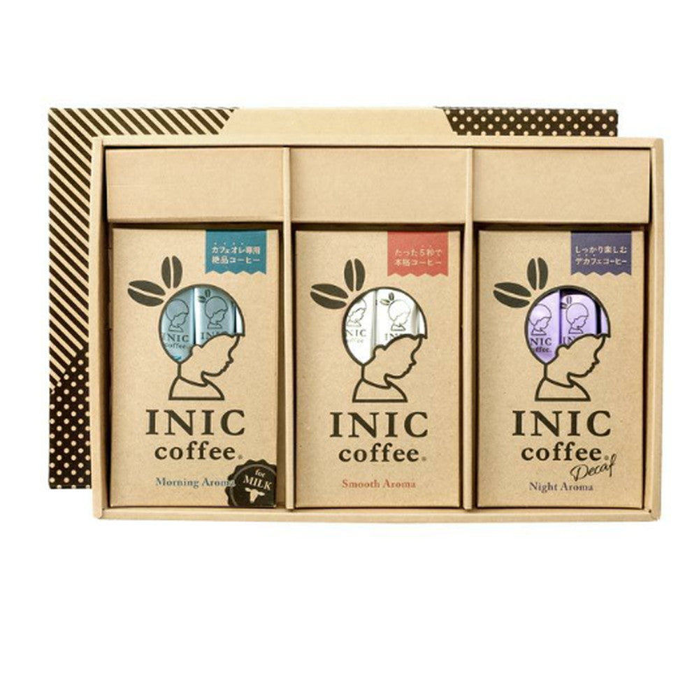 INIC coffee ドリップドコーヒーパウダー 人気の3種類コーヒーギフトセット