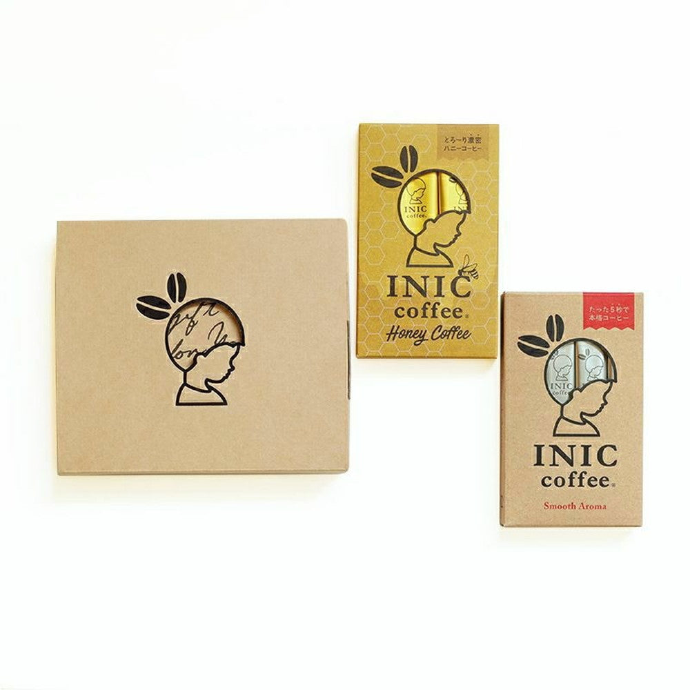 INIC coffee ドリップドコーヒーパウダー 2種飲み比べ(スムースアロマ・ハニー)