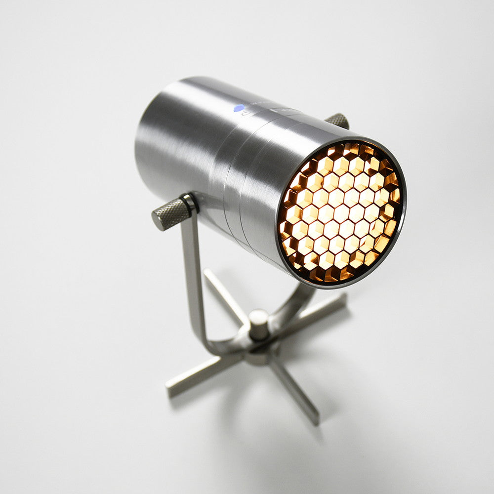 「MoriMori」 LED スポットライトスピーカー シルバー