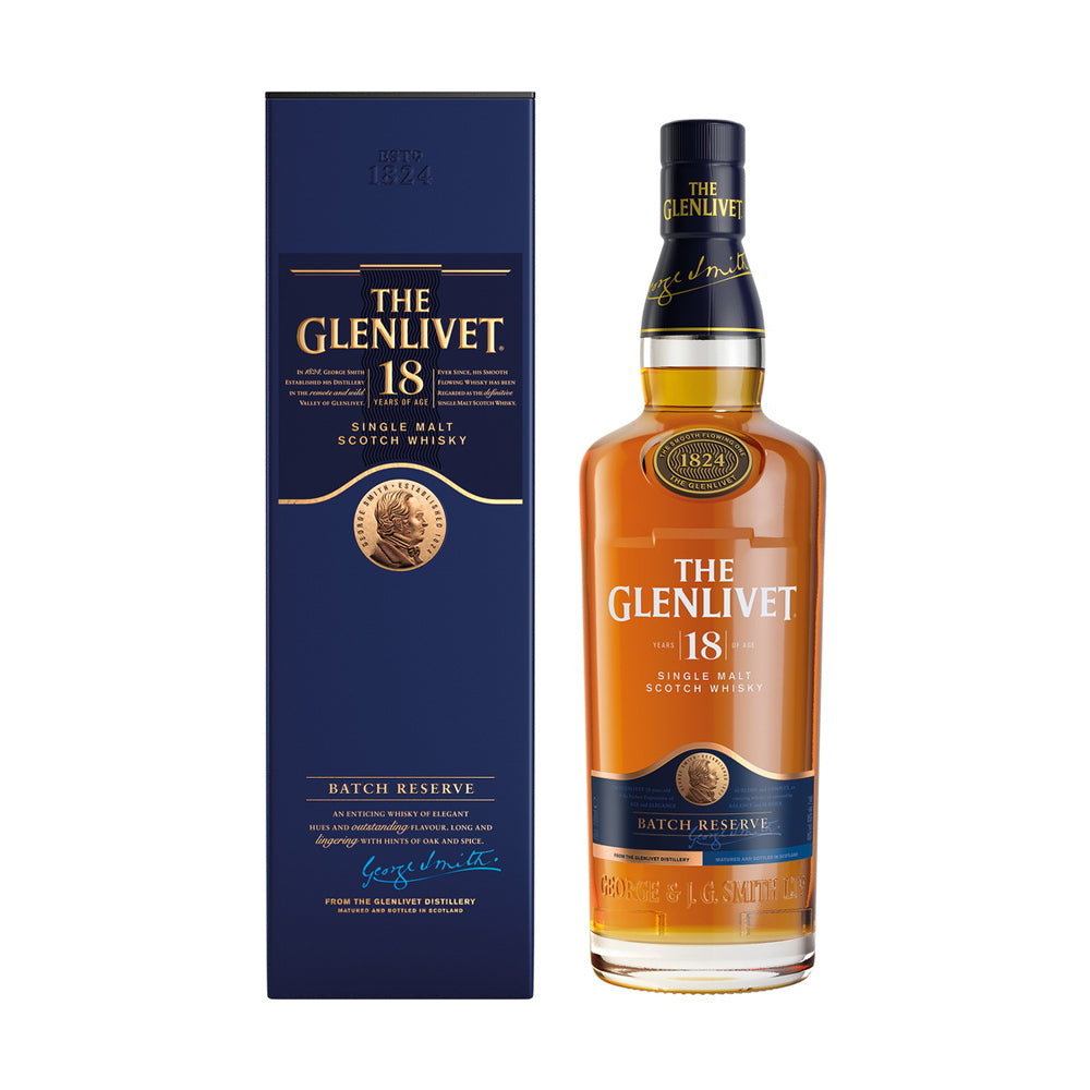 1824年創業スコッチ・ウイスキー ザ・グレンリベット 18年 箱入 700ml