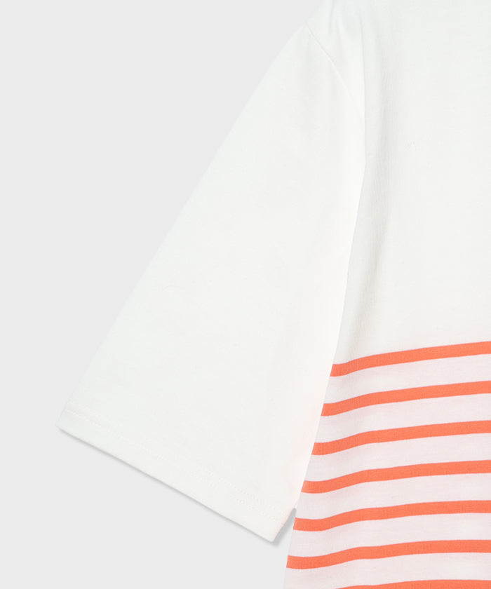 HUNTING WORLD [ストライプTシャツ 51TS52]オレンジ6203765225ウィメンズ