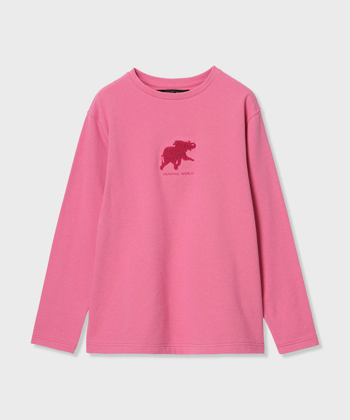 [パイルロングスリーブTシャツ 51TS51]ピンク6203765112ウィメンズ (ピンク)