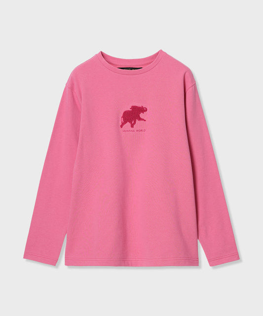 [パイルロングスリーブTシャツ 51TS51]ピンク6203765112ウィメンズ (ピンク)