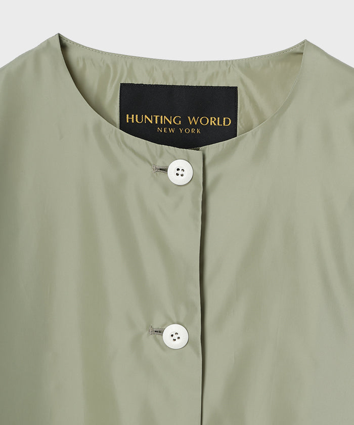 HUNTING WORLD [ノーカラーコート 51JK52]オリーブ6203705246ウィメンズ