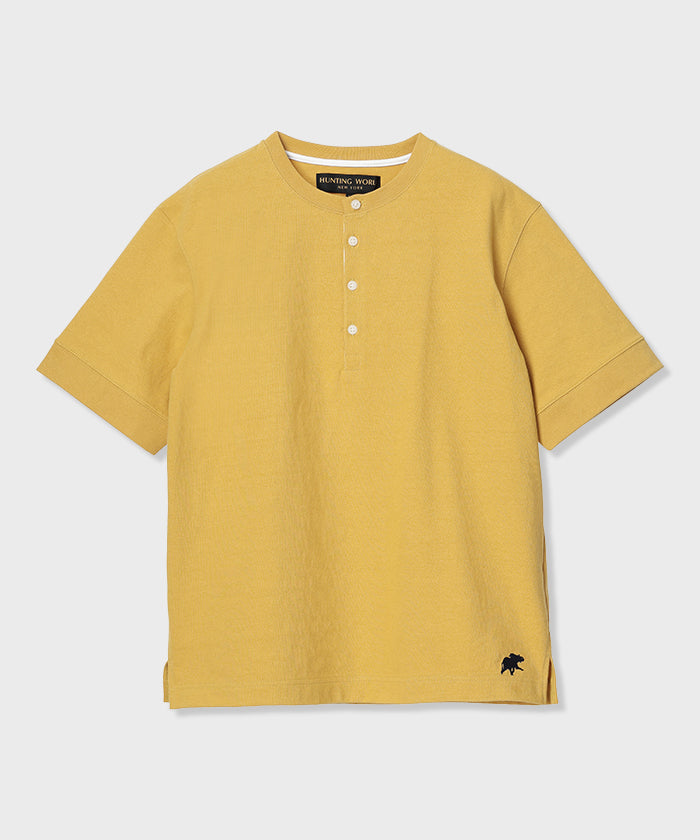 HUNTING WORLD [ヘンリーネックTシャツ 51TS03]イエロー 6203660344メンズ