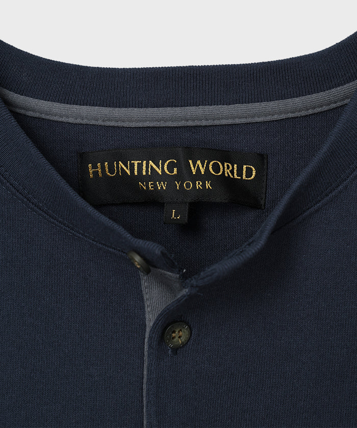 HUNTING WORLD [ヘンリーネックTシャツ 51TS03]ネイビー6203660378メンズ