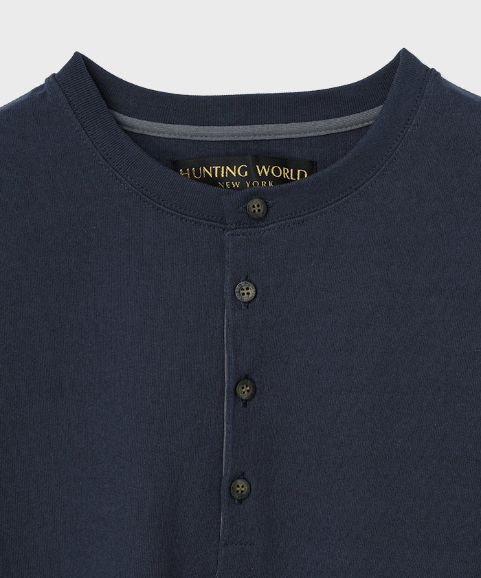 HUNTING WORLD [ヘンリーネックTシャツ 51TS03]ネイビー6203660378メンズ