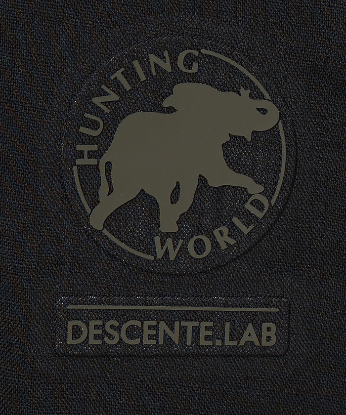 HUNTING WORLD CRAFTED BY DESCENTE.LAB[シンセティックリネン ボクシーフィット長袖シャツ SLS44M]ブラック6233600908メンズ