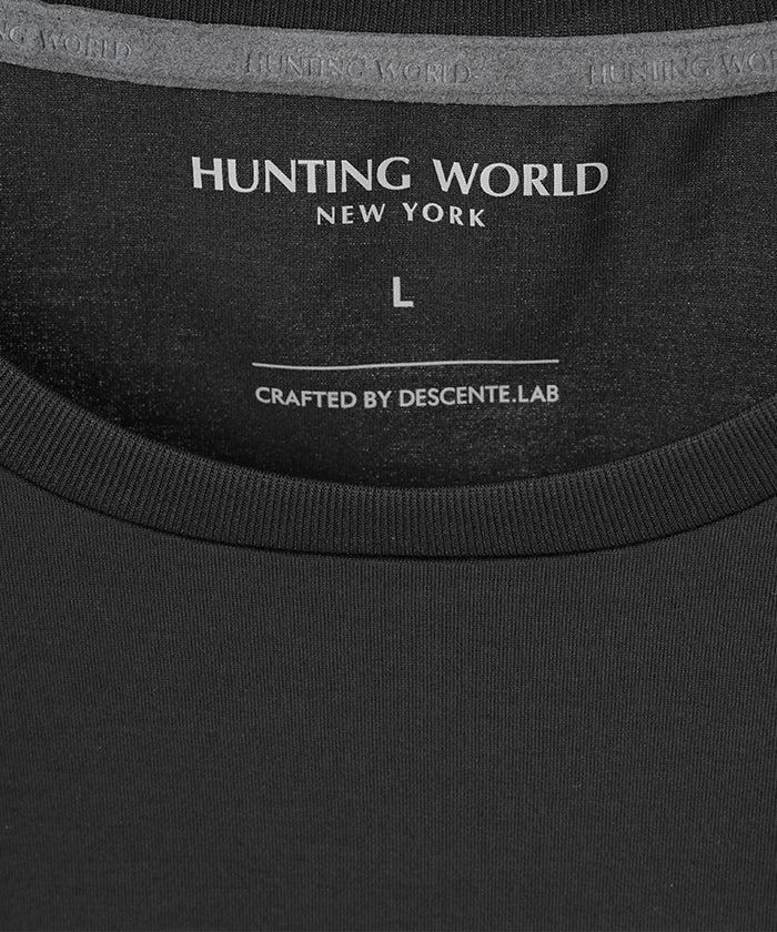 HUNTING WORLD CRAFTED BY DESCENTE.LAB[プライムフレックス・プレーティングジャージ半袖 SHS53M]ブラック6233600608メンズ