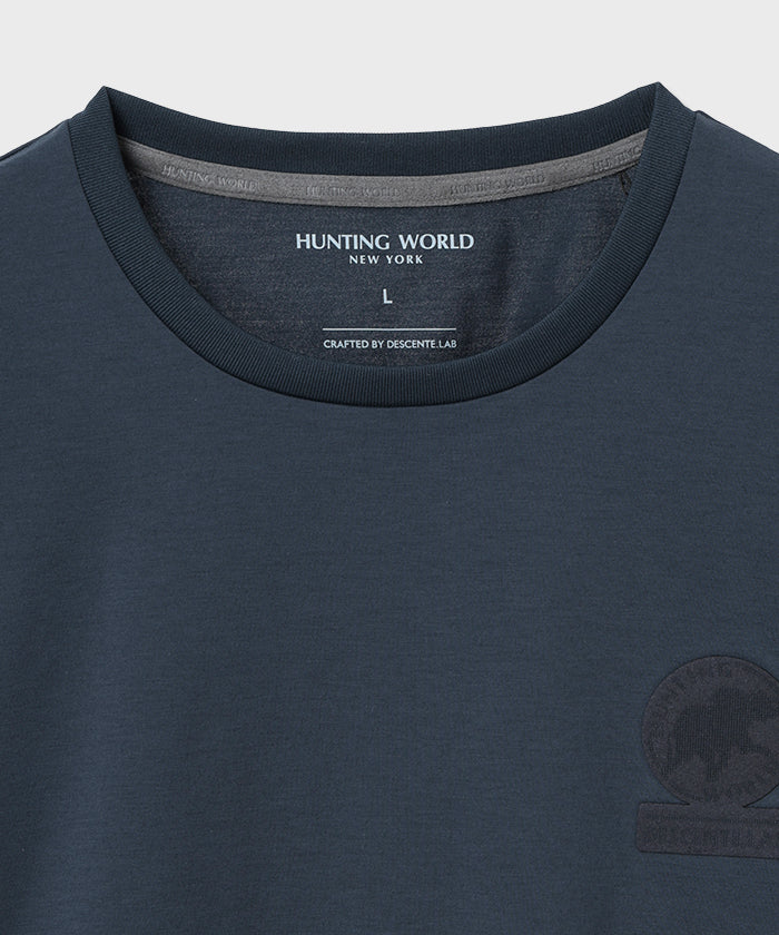 HUNTING WORLD CRAFTED BY DESCENTE.LAB[プライムフレックス・プレーティングジャージ半袖 SHS53M]ネイビー6233600678メンズ