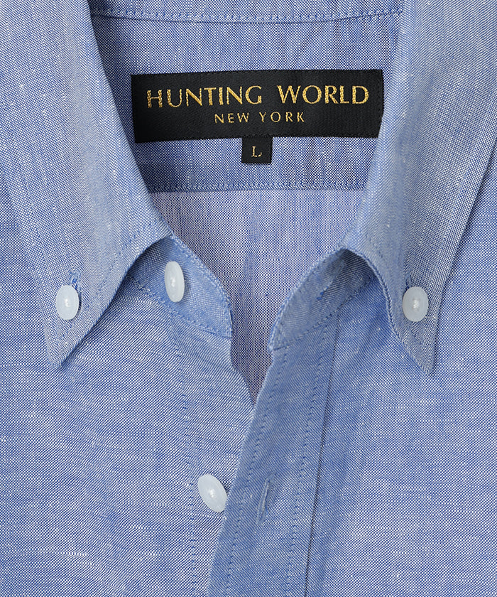 HUNTING WORLD [ボタンダウンシャツ 51ST01]ブルー6203620175メンズ