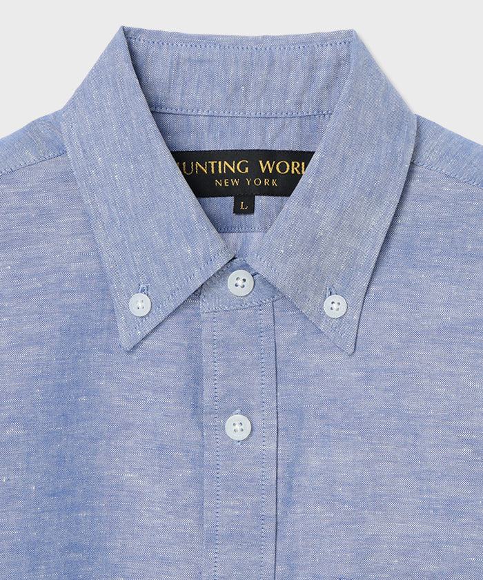 HUNTING WORLD [ボタンダウンシャツ 51ST01]ブルー6203620175メンズ