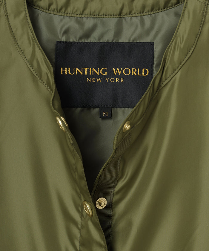 HUNTING WORLD [ドットカーディガン 51JK54]オリーブ6203705446ウィメンズ