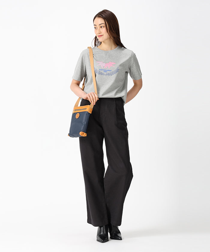 HUNTING WORLD [プリントTシャツ 51TS54]グレー6203765405ウィメンズ