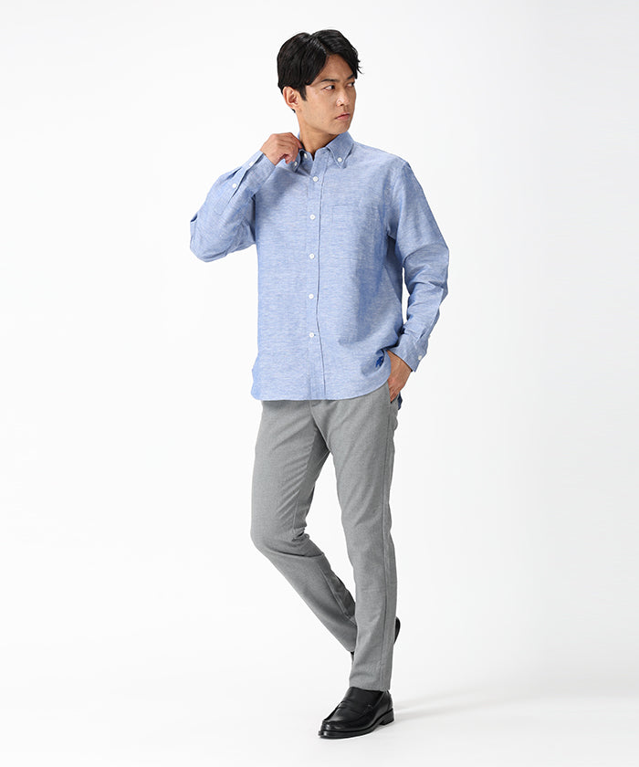 HUNTING WORLD [ボタンダウンシャツ 51ST01]ブルー6203620175メンズ