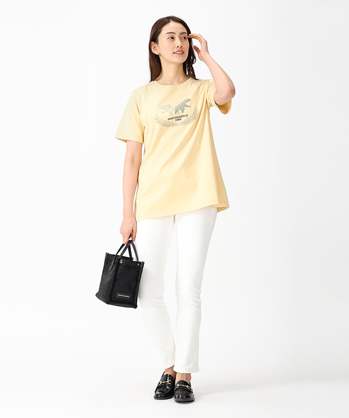HUNTING WORLD [プリントTシャツ 51TS54]イエロー 6203765444ウィメンズ