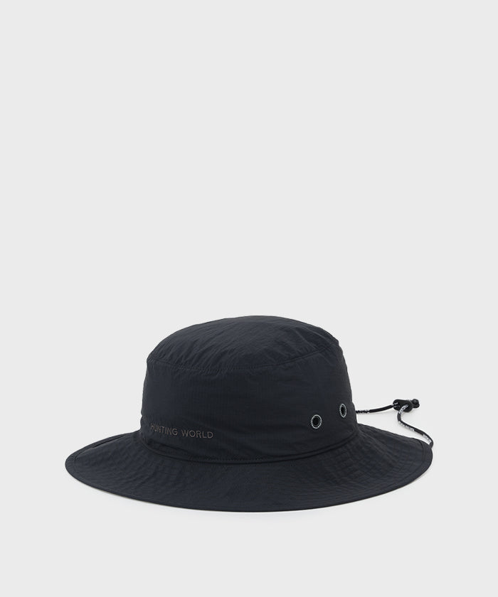 HUNTING WORLD CRAFTED BY DESCENTE.LAB[パッカブルサファリハット CP93M]ブラック6509890208