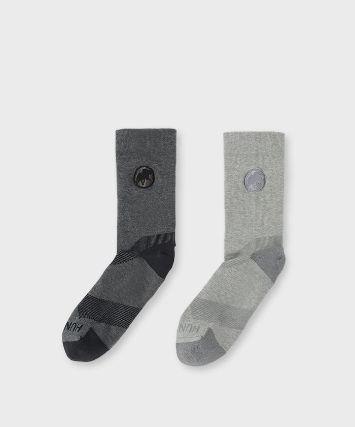 CRAFTED BY DESCENTE.LAB[ムーブソックス2-PACK SO80M]マルチ6509920390 (グレー)