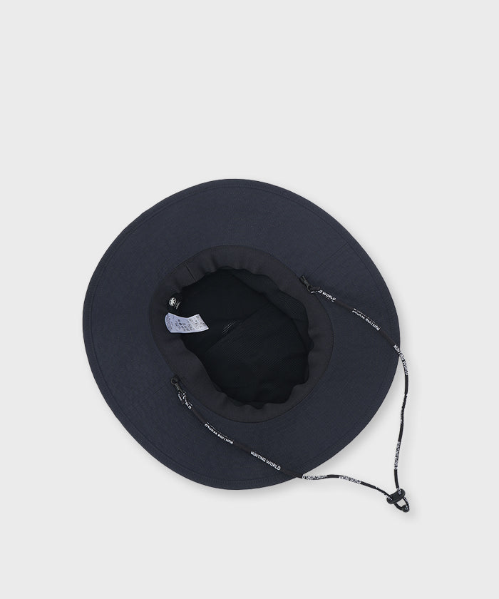 HUNTING WORLD CRAFTED BY DESCENTE.LAB[パッカブルサファリハット CP93M]ブラック6509890208
