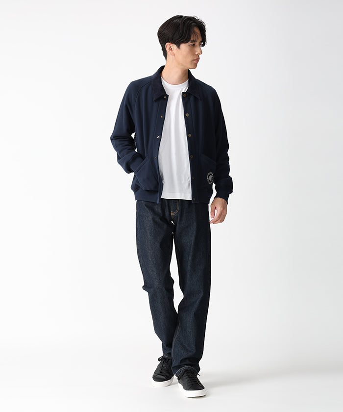 [スウェットスポーツジャケット 52SS01]ネイビー6204610178メンズ 1