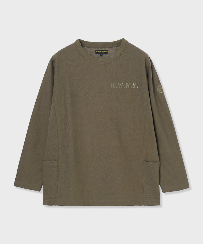 [ロングスリーブTシャツ 52TS01]オリーブ6204660146メンズ (オリーブ)