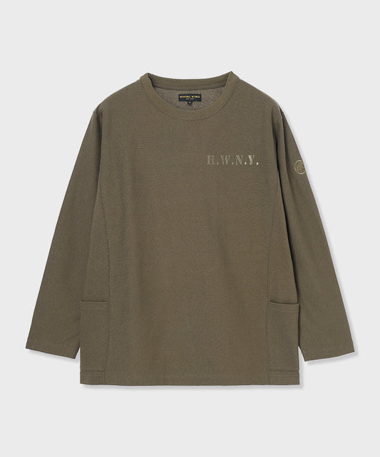 [ロングスリーブTシャツ 52TS01]オリーブ6204660146メンズ (オリーブ)