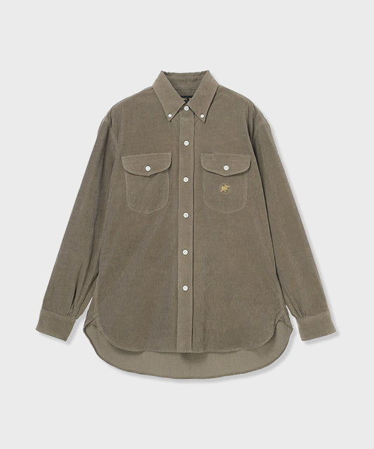[ボタンダウンワークシャツ 52ST02]カーキ6204620247メンズ (カーキ)