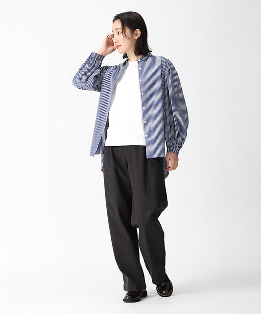 [パフスリーブシャツ 52ST51]ネイビー6204725178ウィメンズ