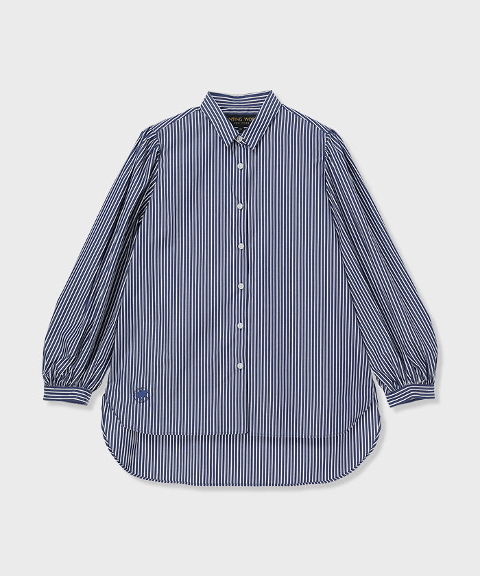 [パフスリーブシャツ 52ST51]ネイビー6204725178ウィメンズ (ネイビー)