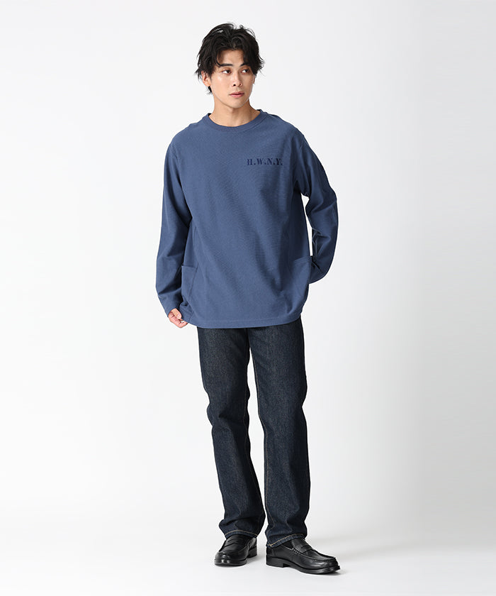 [ロングスリーブTシャツ 52TS01]ネイビー6204660178メンズ