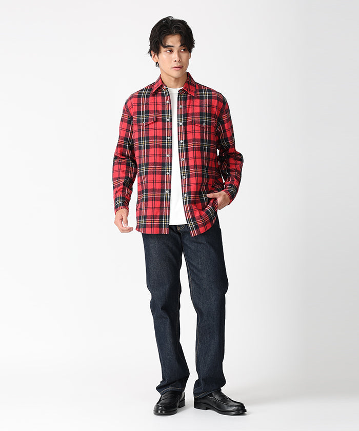 [ウエスタンシャツ 52ST01]レッド6204620115