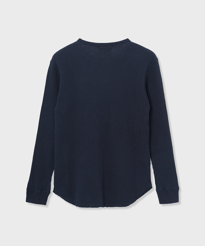 [ワッフルロングスリーブTシャツ 52TS02]ネイビー6204660278 2