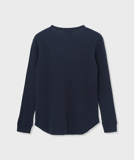 [ワッフルロングスリーブTシャツ 52TS02]ネイビー6204660278 2