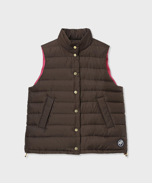 [ダウンベスト 52JK55]ダークブラウン6204705538ウィメンズ (ダークブラウン)