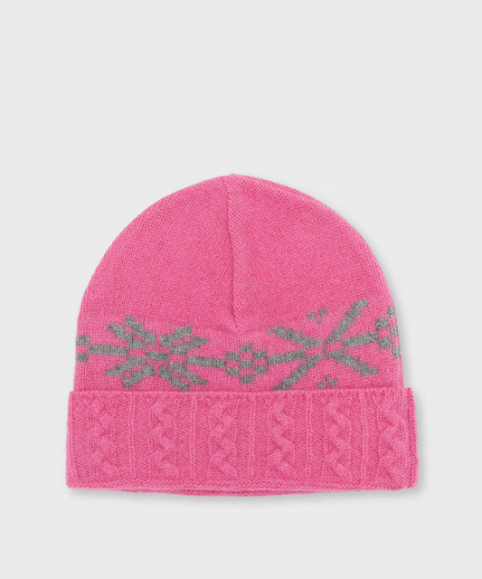 [ケーブルニットキャップ 52CP02]ピンク6204890212メンズ&ウィメンズ (ピンク)