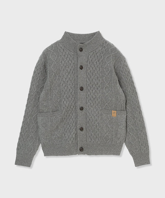 [ケーブルカーディガン 52KN02]グレー6204640205メンズ (グレー)