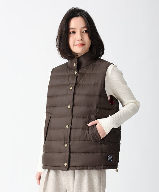 [ダウンベスト 52JK55]ダークブラウン6204705538ウィメンズ 1