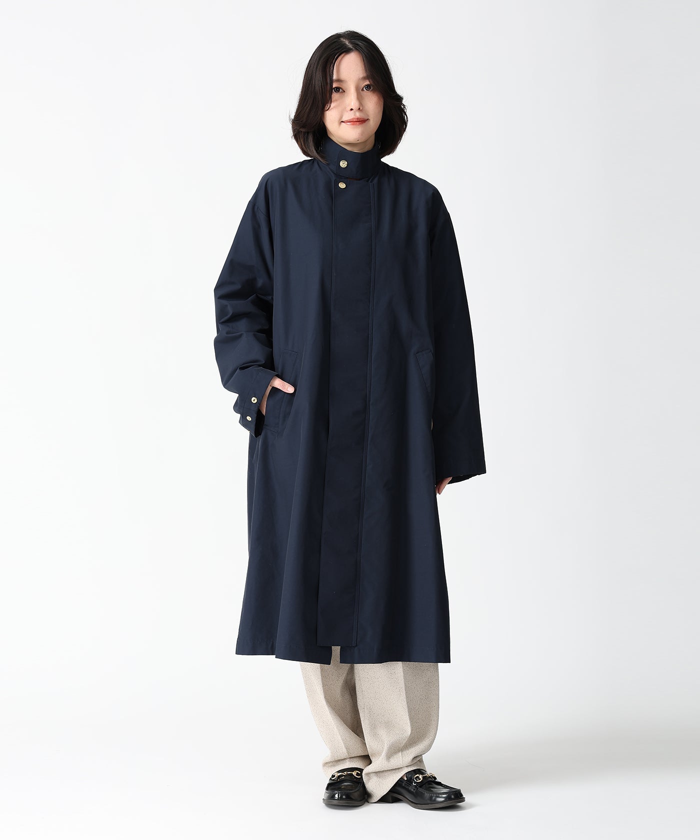 [バルマカーンコート 52JK51]ネイビー6204705178ウィメンズ 1